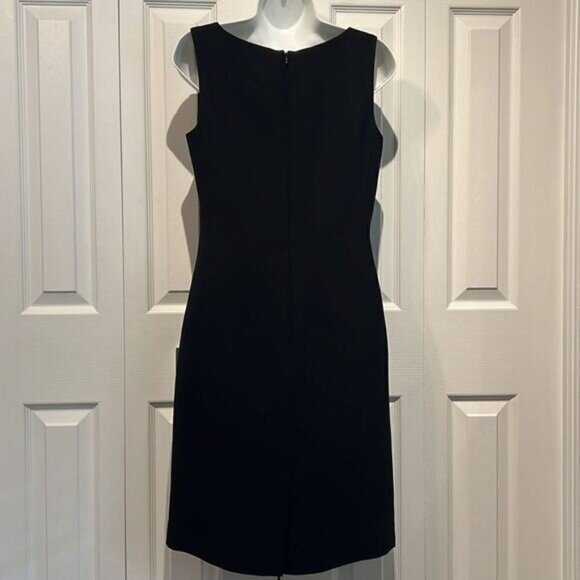 Loft Ann Taylor Black Sleeveless Shift Dress Size 8P - Picture 4 of 10